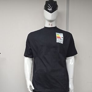 Black Short Sleeve Crew Neck Tee
